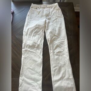 Abercrombie and Fitch jeans, off white, size 28